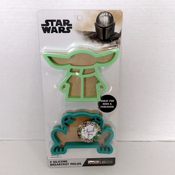Star Wars Mandalorian Silicone breakfast Molds - Green - Picture 1 of 7